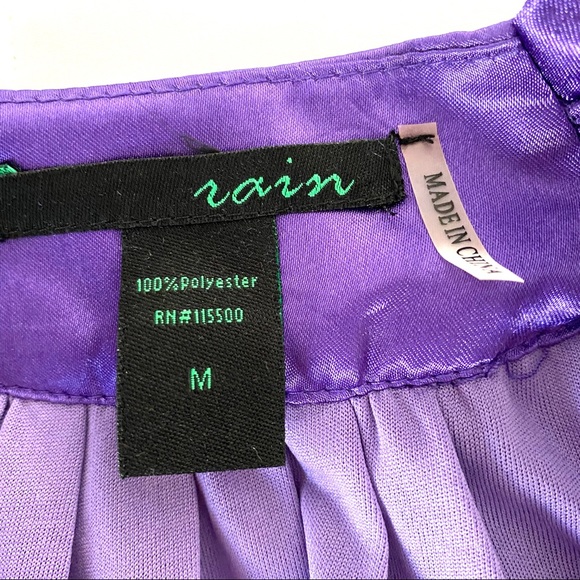 Bead Embellished Violet Dolly Dress Top - Picture 4 of 4